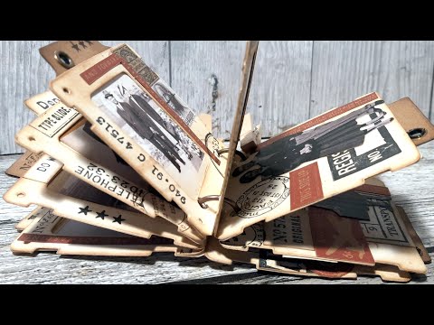 #abcapril2025 Letter R: Rolodex. Making a Rolodex style Mini Book from Vintage Slides