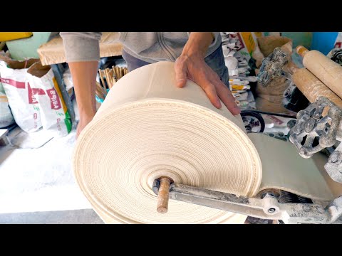 Korean Traditional Noodle making 전통 국수면 - Korean food