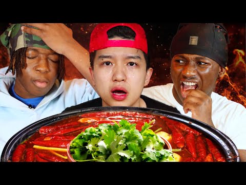 American Highschool Students try Chinese Hotpot for the First Time!