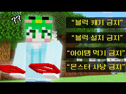 마인크래프트, 모든것이 금지되어 있는 드래곤 켠왕하기