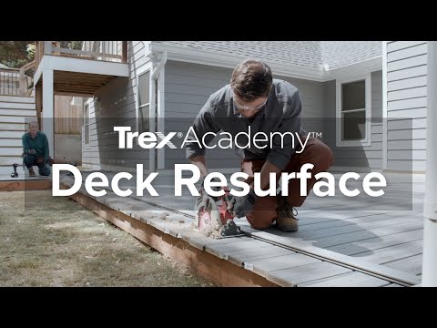 How To Resurface a Wood Deck with Trex Transcend® Composite Decking | Trex - YouTube