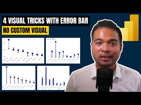 4 VISUAL CHARTS you can build with ERROR BARS  and NO CUSTOM VISUALS // Beginners Guide to Power BI