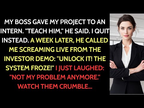 My Boss Handed My Project to an Intern — When I Resigned, the Company Collapsed