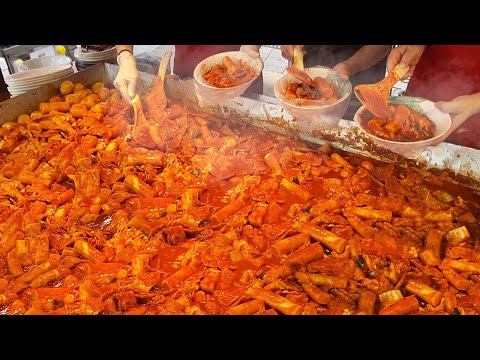 톱 여배우 매니저들이 출몰한다는 전설의 빨간맛 떡볶이?! 난리도 이런 난리가 없습니다!! Korean street food