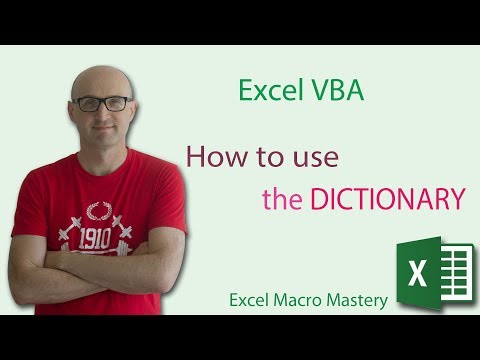 Excel VBA Dictionary: How to use the Dictionary (1/4)