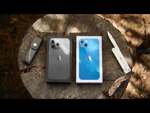 iPhone 13 unboxing in the woods (Soothing AF)