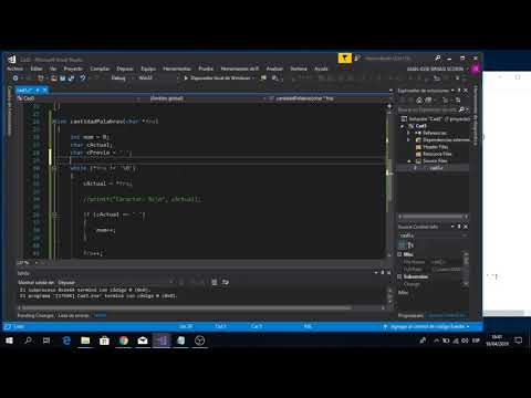 Lenguaje C. Cadenas de Caracteres. Contar palabras