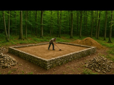 65 Days of Building a Bushcraft Survival House Without a Nail