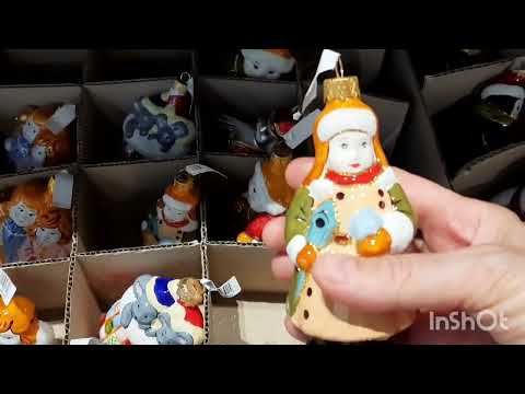 Прекрасные елочные игрушки фигурки Украина , мои покупки на ёлку.