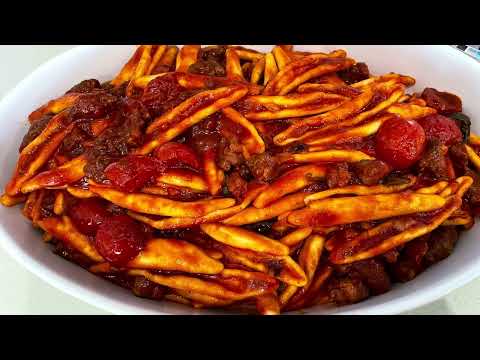 Rustic Italian sauce with pancetta and sausage