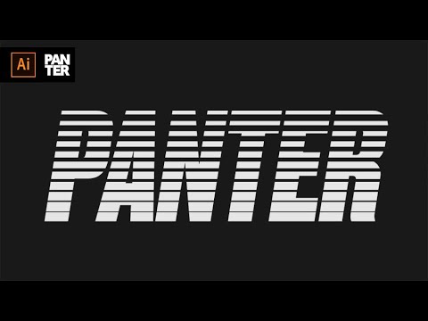 Line Gradient Text Effect | Adobe Illustrator Tutorial