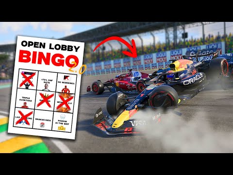 I tried the F1 25 OPEN LOBBY BINGO (AGAIN)