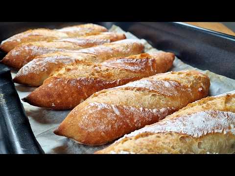 I don't buy bread anymore! The new perfect recipe for mini baguettes