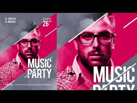 Music Poster | Poster Design in Photoshop | click3d