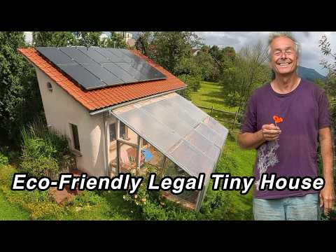 100% Legal Off-Grid Tiny Home Tour in Germany: Eco-Friendly & Self-Sustainable Living