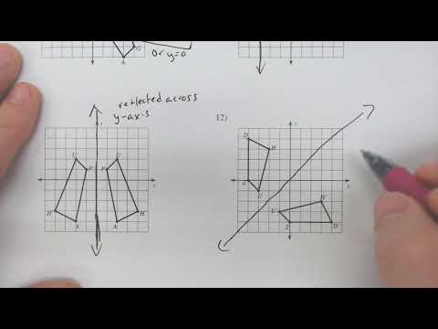 Reflecting shapes over a line