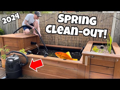DIY Pond *SPRING OPENING* and CLEAN-OUT!