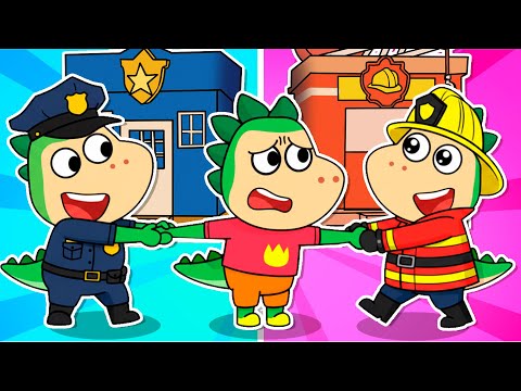 🫣Spike Tries Every Job 🧑‍🚒Funny Career Day👮‍♂️ Learn Professions 👩🏻‍⚕️ Fire Spike Kids Stories 🔥