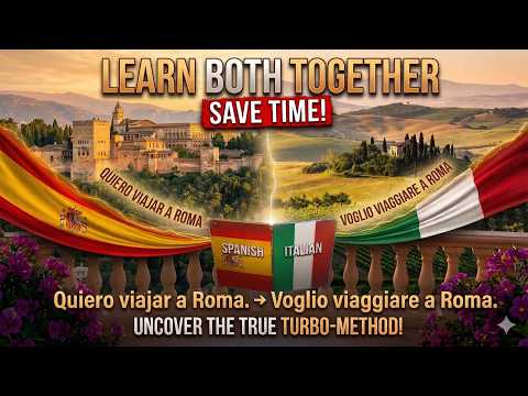 STOP WASTING TIME โโTRY THIS ! Learn Spanish and Italian at the same time ๐