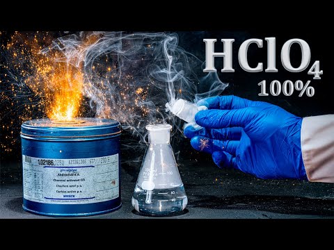 This Acid Turned My Lab Bench into Rubble. 100% Perchloric Acid