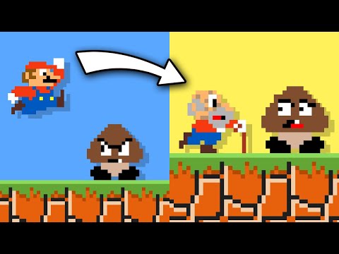 Mario, but Jumping makes you OLDER?! - BTG Reacts to funny Level UP Videos!