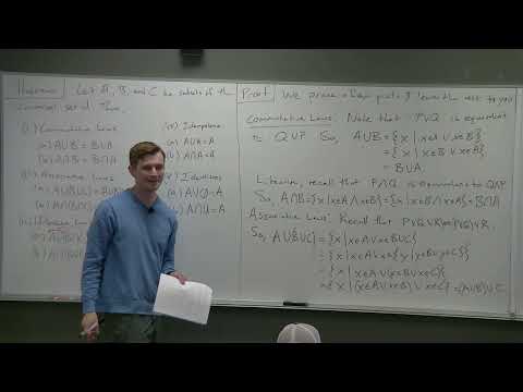 Proof, Set Theory, and Logic - Operations on Sets (Part 2)