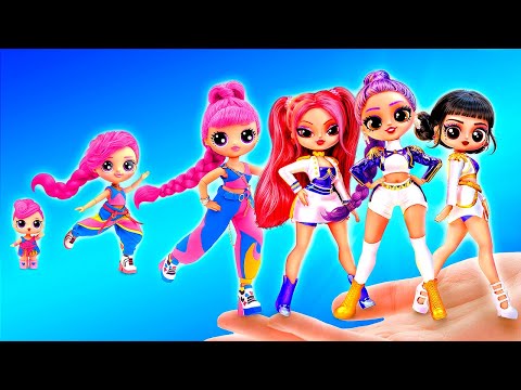 K-Pop Demon Hunters-themed makeover dolls! 10 DIY craft ideas for L.O.L. O.M.G.