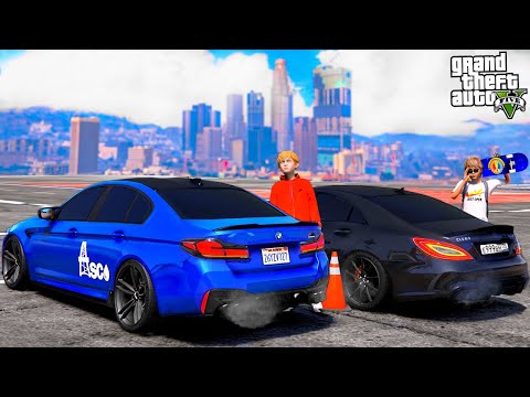ОПЕРСКАЯ ЕЗДА В GTA 5 - MERCEDES CLS63 НА 1000 СИЛ ПРОТИВ BMW M5 ASCO! УЛИЧНЫЕ ГОНКИ! 🌊ВОТЕР