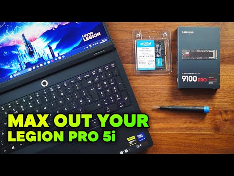 Upgrade Your Legion Pro 5i - SSD and RAM Testing