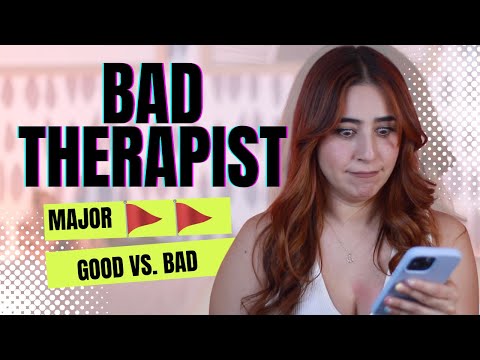Therapist explains major RED FLAGS in therapy and what you should expect