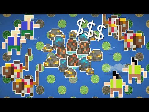 Whoever Controls The Middle Island Gets ALL The Resources - WorldBox Battle Royale