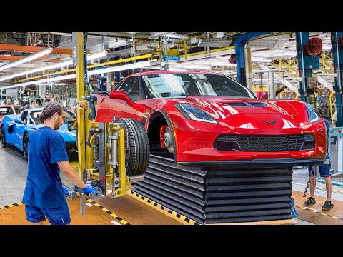 Inside US Best Mega Factory Producing Powerful Corvette - Production Line