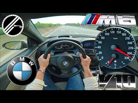 BMW M6 5.0 V10 E63 | 507 PS | Top Speed Drive German Autobahn No Speed Limit POV