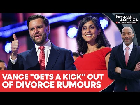 JD Vance Says Marriage with Usha Remains "Strong" Amid Divorce Speculations | Firstpost America  
