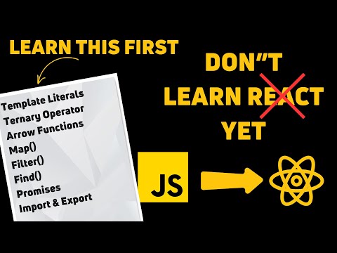 JavaScript Concepts You Need to Know To Learn React JS | JavaScript Crash Course For React