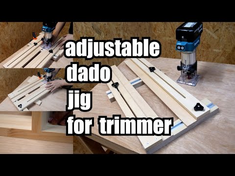 How to make an adjustable dado jig for trim router