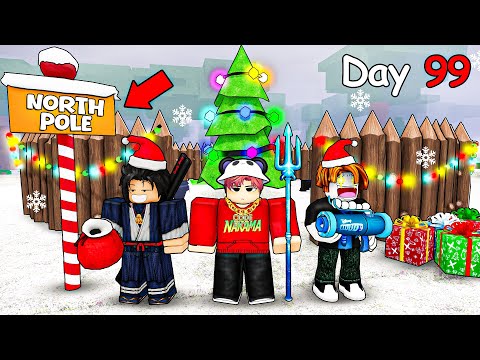 Surviving 99 Night ONLY in the North Pole