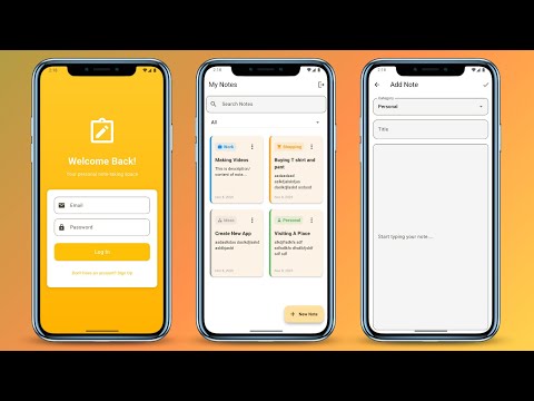 Complete Note App in Flutter & Supabase