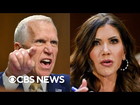 Sen. Tillis scolds Noem for leadership "disaster," brings up her killing dog and goat