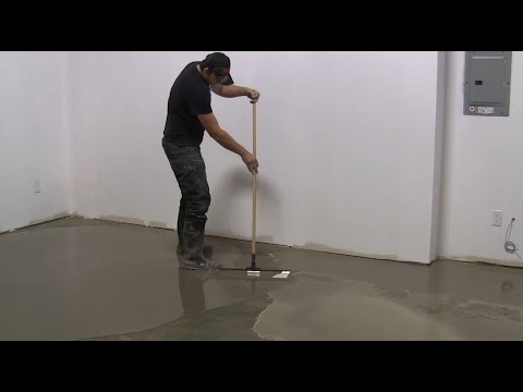 How to use self-leveling on large floor areas