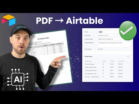 How to Extract Data from PDFs in Airtable Using AI