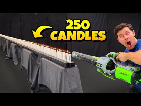 How Many Candles Can The Most Powerful Leaf Blower Blow Out?