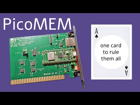PicoMEM - One ISA card to rule them all. HDD/Floppy/RAM/Mouse/WiFi/POST Code