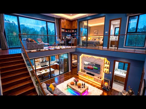 Peaceful Piano with Gentle Rain | Relaxing Cabin Ambience