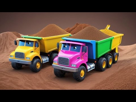Los camiones de volteo de juguete van a voltear | Canción Infantil en Español | Kids Songs
