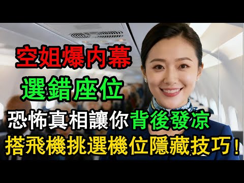空姐爆內幕「選錯座位」的恐怖真相！統計數據讓你背後發涼，這幾個「奪命位」千萬別坐   搭飛機挑選機位隱藏技巧！關乎生還率！ #科普 #航空旅行 #搭飛機 #生活經驗 #百科密碼 #航空旅行