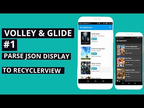 Volley & Glide Tutorial #1: Parse JSON and display content to recyclerview| Android studio Tutorial