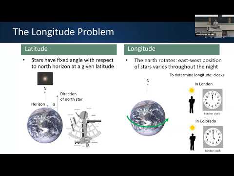 Saturday Physics Lecture, "Clocks and navigation through the ages"