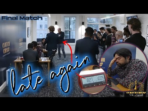 Late again!!! Magnus Vs Hikaru Nakamura ||Clutch Chess  Showdown Champions 2025, Saint Louis 