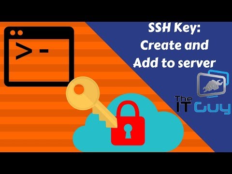 How to Create an SSH key and add it to your server